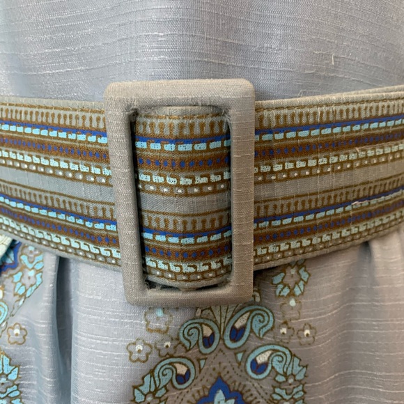 1960s Vintage ALFRED SHAHEEN Aloha Resort designer dress detail flowing sleeves - Picture 9 of 9